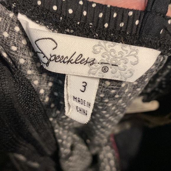 Speechless black polka dot dress Size 3 - Picture 4 of 6